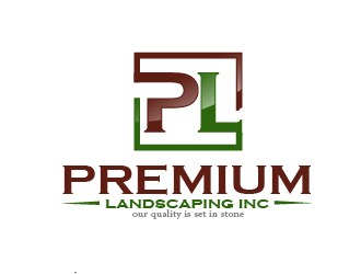 premium landscaping inc logo design by THOR_