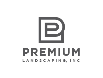 premium landscaping inc logo design by SOLARFLARE