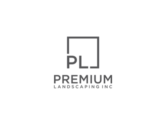 premium landscaping inc logo design by alby
