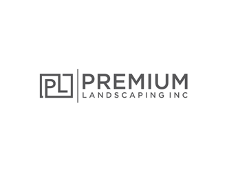 premium landscaping inc logo design by alby