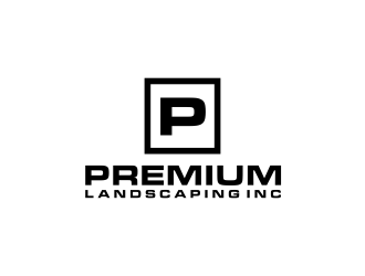 premium landscaping inc logo design by ammad