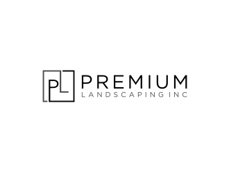 premium landscaping inc logo design by asyqh