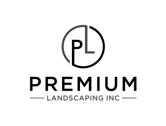 premium landscaping inc logo design by asyqh