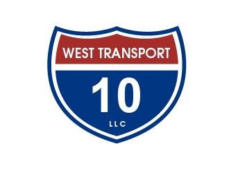 10 WEST TRANSPORT LLC logo design by shravya