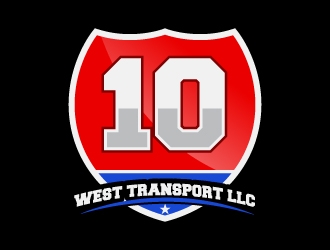 10 WEST TRANSPORT LLC logo design by uttam