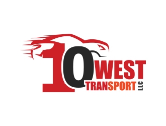 10 WEST TRANSPORT LLC logo design by zubi