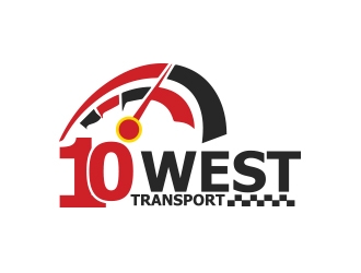 10 WEST TRANSPORT LLC logo design by zubi