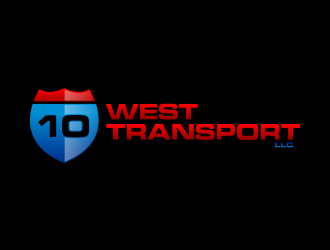 10 WEST TRANSPORT LLC logo design by lexipej