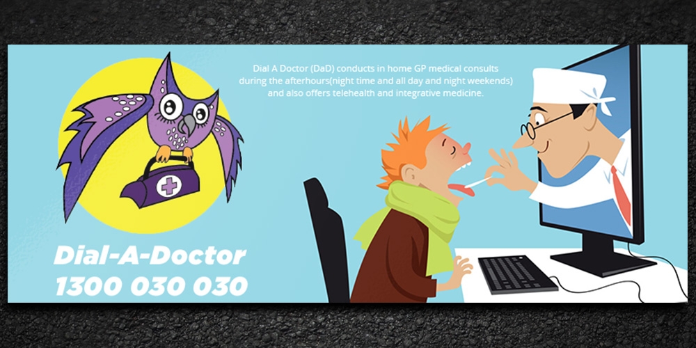 Dial A Doctor logo design by Gelotine