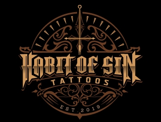 Habit of sin tattoos logo design by jaize