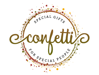 Confetti logo design by akilis13