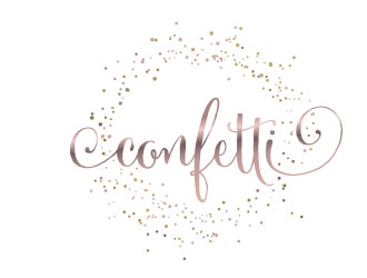 Confetti logo design by designstarla