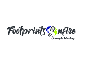 Footprints on Fire logo design by aryamaity