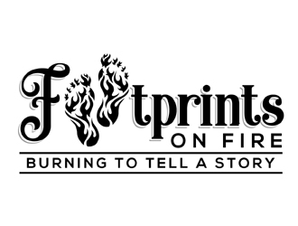 Footprints on Fire logo design by MAXR