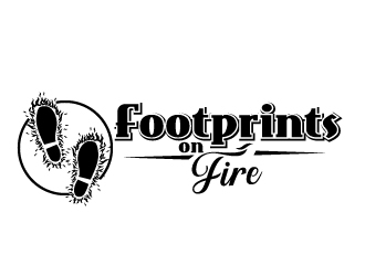 Footprints on Fire logo design by Suvendu