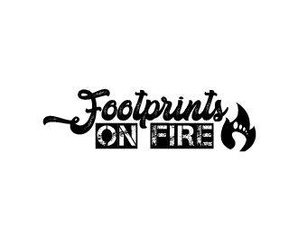 Footprints on Fire logo design by AamirKhan