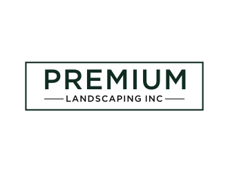 premium landscaping inc logo design by christabel