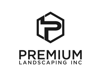 premium landscaping inc logo design by Purwoko21