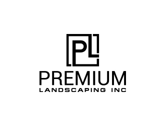 premium landscaping inc logo design by fawadyk