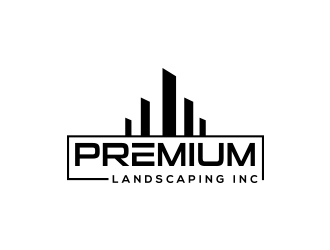 premium landscaping inc logo design by fawadyk