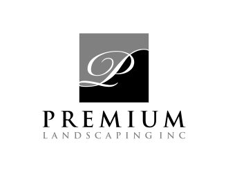 premium landscaping inc logo design by IrvanB