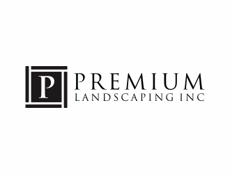 premium landscaping inc logo design by Editor