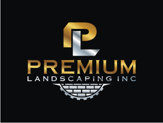 premium landscaping inc logo design by bricton