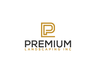 premium landscaping inc logo design by Lawlit