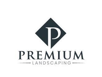 premium landscaping inc logo design by tec343