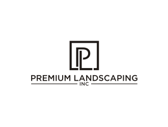 premium landscaping inc logo design by blessings