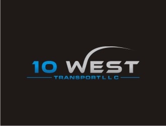 10 WEST TRANSPORT LLC logo design by sabyan