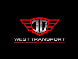 10 WEST TRANSPORT LLC logo design by maze