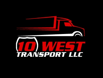 10 WEST TRANSPORT LLC logo design by AamirKhan