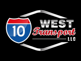10 WEST TRANSPORT LLC logo design by cybil