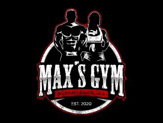 Max’s Gym logo design by torresace