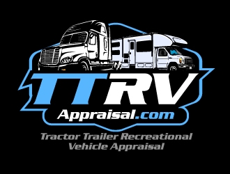 Tractor Trailer Recreational Vehicle Appraisal - TT RV Appraisal.com logo design by aRBy