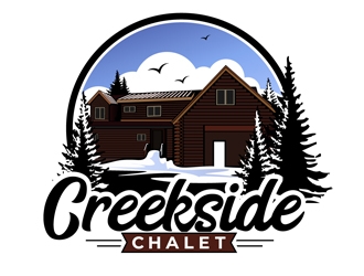 Creekside Chalet logo design by DreamLogoDesign