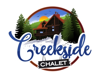Creekside Chalet logo design by DreamLogoDesign