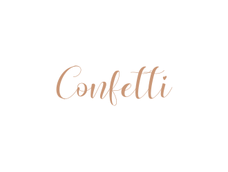 Confetti logo design by Zeratu