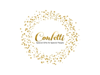 Confetti logo design by Erasedink