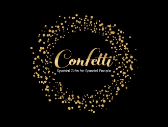 Confetti logo design by Erasedink