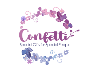 Confetti logo design by YONK