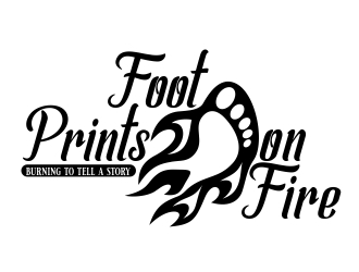 Footprints on Fire logo design by b3no