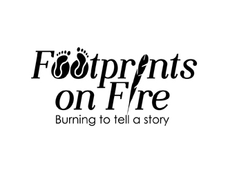 Footprints on Fire logo design by neonlamp