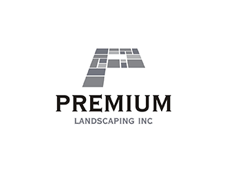 premium landscaping inc logo design by logolady