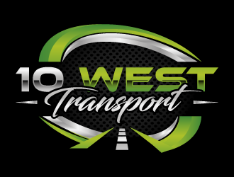10 WEST TRANSPORT LLC logo design by akilis13