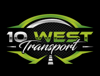 10 WEST TRANSPORT LLC logo design by akilis13