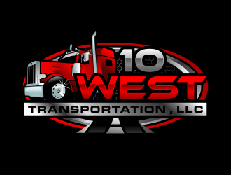 10 WEST TRANSPORT LLC logo design by imagine