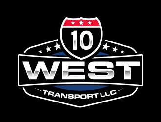 10 WEST TRANSPORT LLC logo design by Eliben