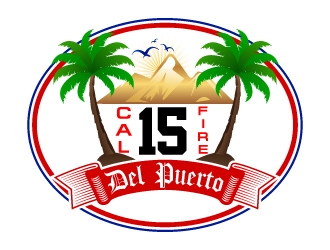 Cal Fire Del Puerto station logo design by uttam